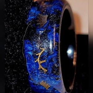 One of a kind handmade epoxy ring